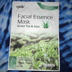 Face mask Skincare: Green Tea & Aloe